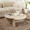 Mesa de centro de diseño asimétrico 90x60cm Orion Oferta