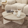 Mesa de centro de diseño asimétrico 90x60cm Orion Rebajas