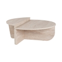 Mesa de centro de diseño asimétrico 90x60cm Orion Stock