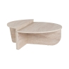Mesa de centro de diseño asimétrico 90x60cm Orion Stock