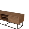Mueble de TV industrial moderno 140x40x50cm en madera y metal Rodez Oferta