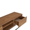 Mueble de TV industrial moderno 140x40x50cm en madera y metal Rodez Rebajas