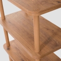 Consola librería para salón y entrada 150x35x75cm en madera natural Raca Oferta
