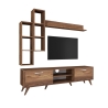 Mueble de pared para TV con estante y compartimentos abiertos 180x35cm Mary Venta