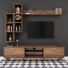 Mueble de pared para TV con estante y compartimentos abiertos 180x35cm Mary Rebajas
