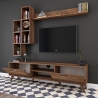 Mueble de pared para TV con estante y compartimentos abiertos 180x35cm Mary Descueto