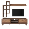 Mueble de pared para TV con estante y compartimentos abiertos 180x35cm Mary Catálogo