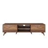 Mueble para TV Mobile con 2 puertas abatibles y 2 estantes de madera color nogal Walnut Elección