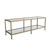 Mueble para TV moderno de metal y vidrio 130 cm Goldy Elección