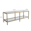 Mueble para TV moderno de metal y vidrio 130 cm Goldy Modelo