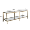 Mueble para TV moderno de metal y vidrio 130 cm Goldy Modelo