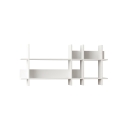 Estante de pared de diseño 150x70 cm en madera blanca Beads Venta