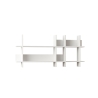 Estante de pared de diseño 150x70 cm en madera blanca Beads Venta