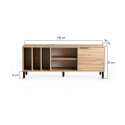 Mueble moderno para TV de 140 cm en madera con puerta y 5 compartimentos Bodegas Catálogo