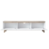Mueble moderno para TV 180cm blanco y madera con 3 puertas Amelia Modelo