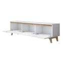 Mueble moderno para TV 180cm blanco y madera con 3 puertas Amelia Características