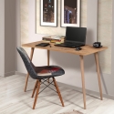 Escritorio de oficina moderno de madera 120x60cm natural Fabio Promoción
