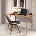 Escritorio de oficina moderno de madera 120x60cm natural Fabio Promoción