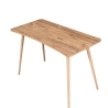 Escritorio de oficina moderno de madera 120x60cm natural Fabio Rebajas