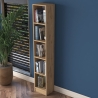 Estantería de pared alta y estrecha 170cm con 5 estantes de madera Wally Oferta