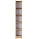 Estantería de pared alta y estrecha 170cm con 5 estantes de madera Wally Rebajas
