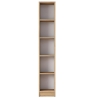 Estantería de pared alta y estrecha 170cm con 5 estantes de madera Wally Rebajas