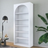 Estantería de pared de diseño blanco con 5 estantes Curvy 180x31x80 cm Catálogo