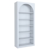 Estantería de pared de diseño blanco con 5 estantes Curvy 180x31x80 cm Precio
