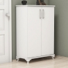 Mueble multifuncional y zapatero para entrada de 2 puertas y 5 compartimentos Asta Venta