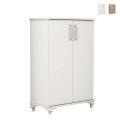 Mueble multifuncional y zapatero para entrada de 2 puertas y 5 compartimentos Asta Promoción