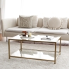 Mesa de centro moderna 90x60cm de metal y cristal Astro Venta