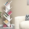 Librería de suelo h128cm moderna con 7 estantes oblicuos Hitty Oferta