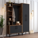 Mueble de entrada con armario perchero y zapatero 150x200 cm Viyana L Rebajas