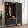 Mueble de entrada con armario perchero y zapatero 150x200 cm Viyana L Rebajas