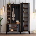 Mueble de entrada con armario perchero y zapatero 150x200 cm Viyana L Descueto
