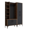 Mueble de entrada con armario perchero y zapatero 150x200 cm Viyana L Stock