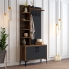 Perchero móvil para entrada con zapatero y estantes 90x200cm Viyana S Oferta
