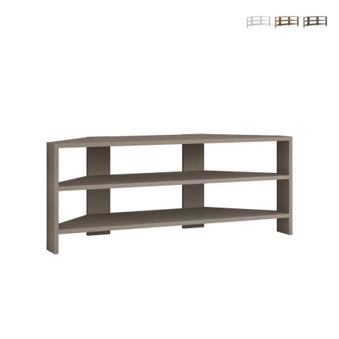 Mueble de TV esquinero con 3 estantes 110x36cm Thales Promoción