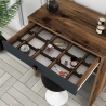 Tocador de maquillaje con cajón y 15 compartimentos 70x40cm Lizbon Descueto