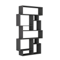 Estantería de pared moderna con 10 compartimentos 96x25x168cm Karmato Oferta