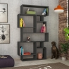 Estantería de pared moderna con 10 compartimentos 96x25x168cm Karmato Venta