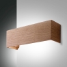 Aplique de pared LED rectangular moderno en madera Badia-P Oferta
