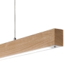 Lámpara colgante chandelier LED de madera clara y metal Badia-S Catálogo