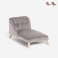 Sofá chaise longue para perros y gatos de terciopelo Serin Promoción