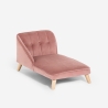 Sofá chaise longue para perros y gatos de terciopelo Serin Modelo