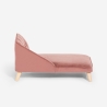 Sofá chaise longue para perros y gatos de terciopelo Serin Medidas