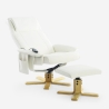 Sillón relax con masaje y calor ergonómico con reposapiés Myron Descueto