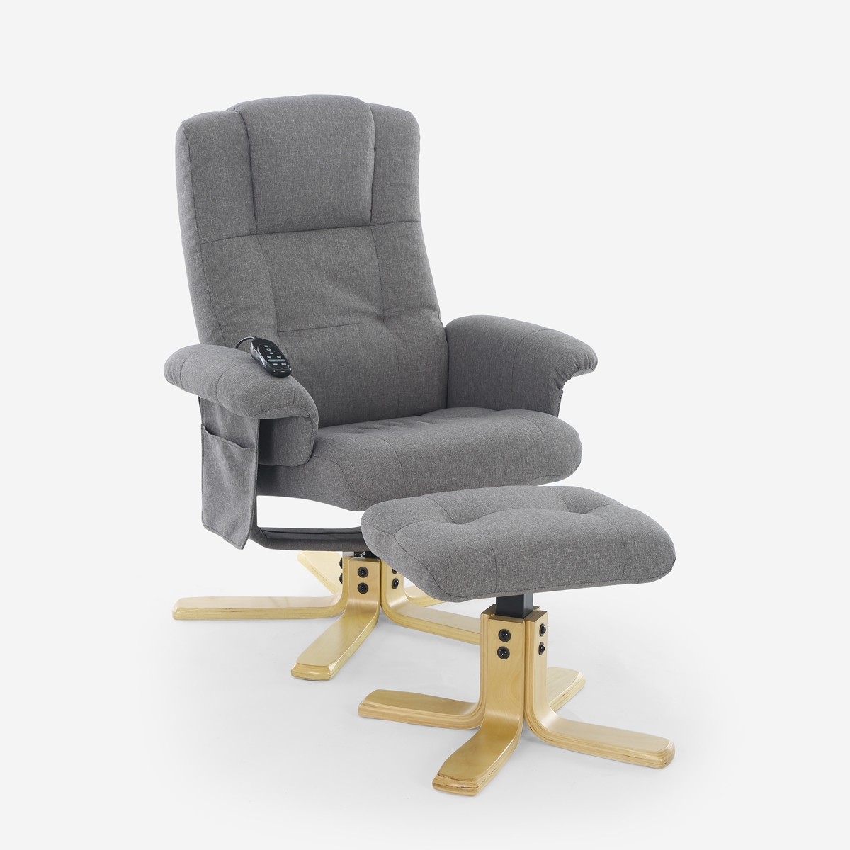 Sillón relax ergonómico con masaje, calor y reposapiés Nairo Promoción Sillón relax ergonómico con masaje, calor y reposapiés Nairo Promoción