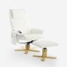 Sillón relax con masaje y calor ergonómico con reposapiés Myron Stock