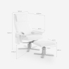 Sillón relax con masaje y calor ergonómico con reposapiés Myron 